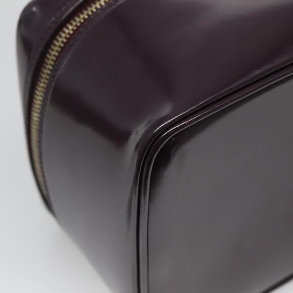 GUCCI Bamboo Vanity Hand Bag Leather Purple Gold 032 1956 032 1956 - Picture 11 of 16